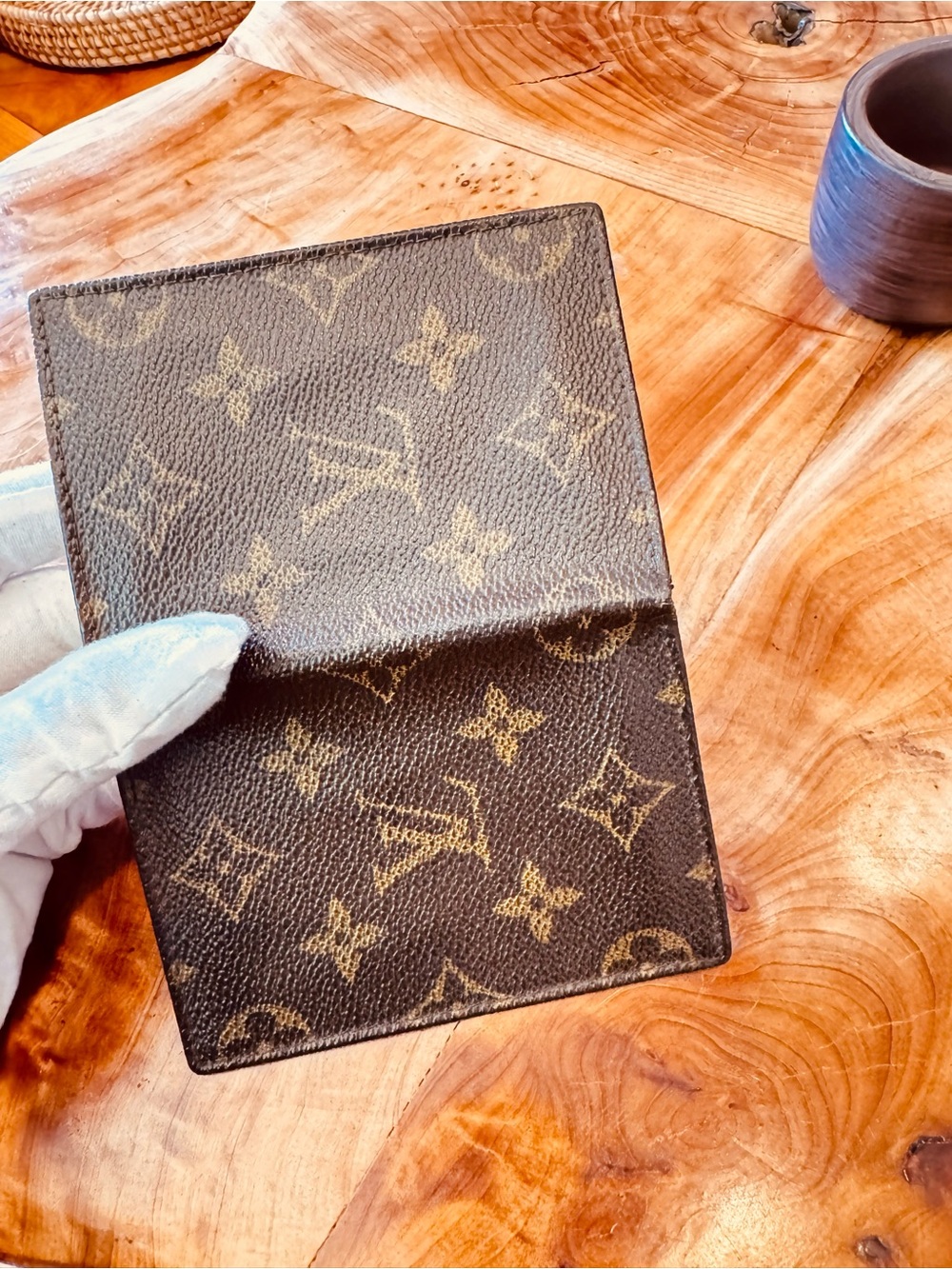 Louis Vuitton monogram pocket organizer card holder vintage 1984 canvas/leather - Picture 4 of 14